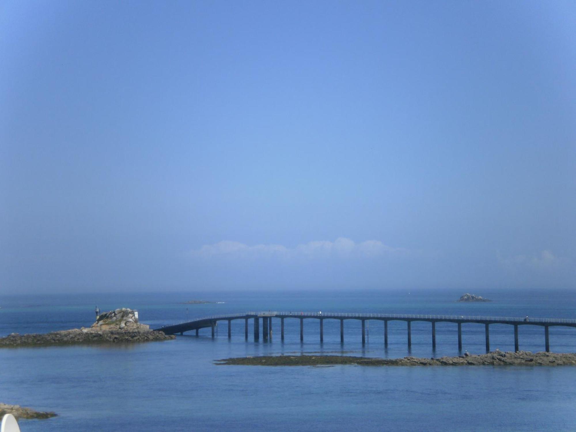 Logis Hotel Les Chardons Bleus Restaurant Le Bistrot De La Mer ロスコフ エクステリア 写真